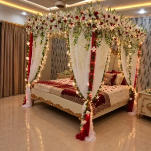 Ivory & Ruby Fresh Flower Canopy – Bridal Masehri