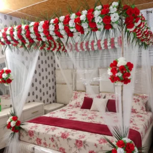 Ruby Palm Artificial Canopy with Fresh Palm Leaves